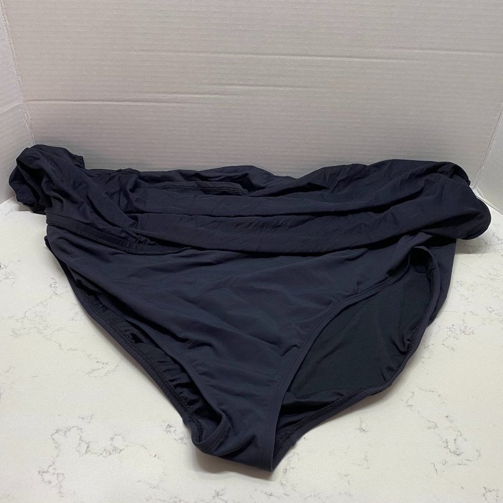NWT Bleu Rod Beattie Black Skirted Bikini Bottom